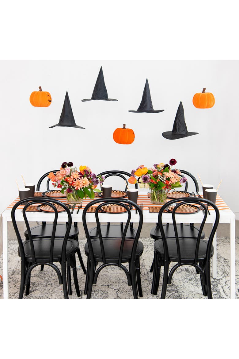 Checkered Halloween Plates, Alternate, color, Large Dinner Plates - 10"