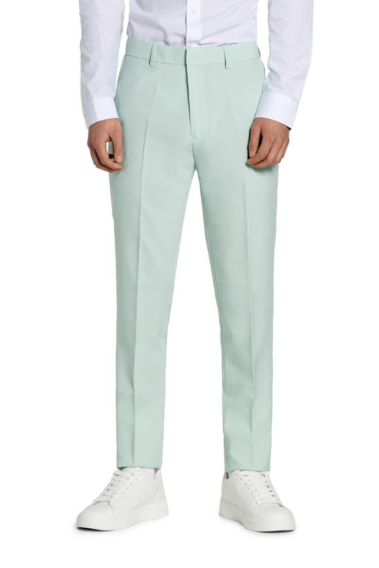 Kids' Magic Mint Two-Piece Suit & Clip-On Tie, Alternate, color, MINT