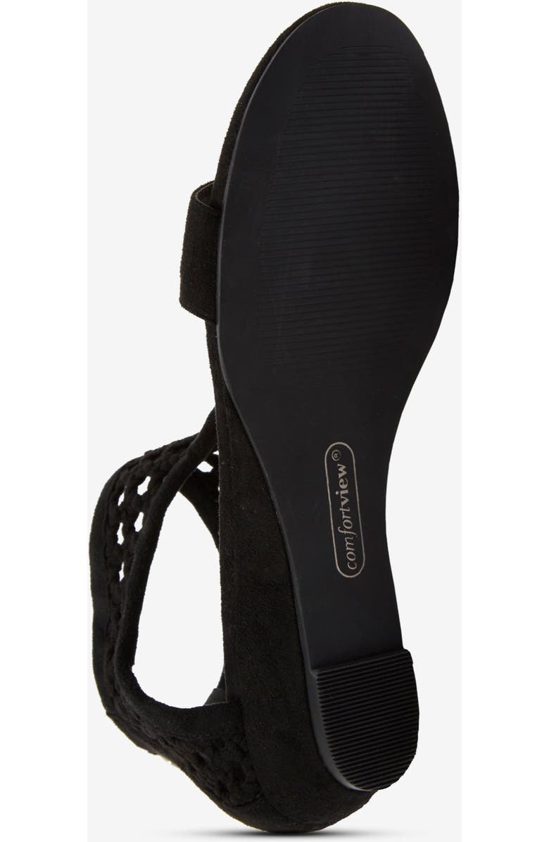 Comfortview The Harper Sandal, Alternate, color, Black