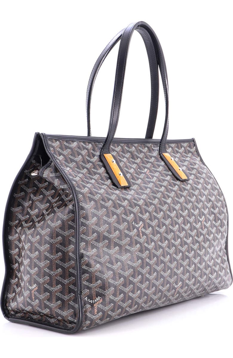 Pre-Owned Goyard Marquises Bag Coated Canvas, Alternate, color, Black