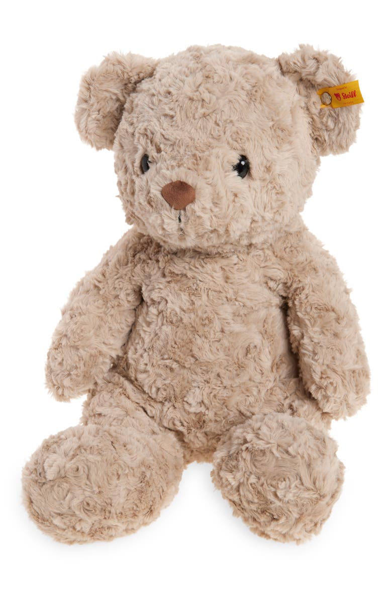 Honey Teddy Bear Stuffed Animal, Main, color, PALE GREY