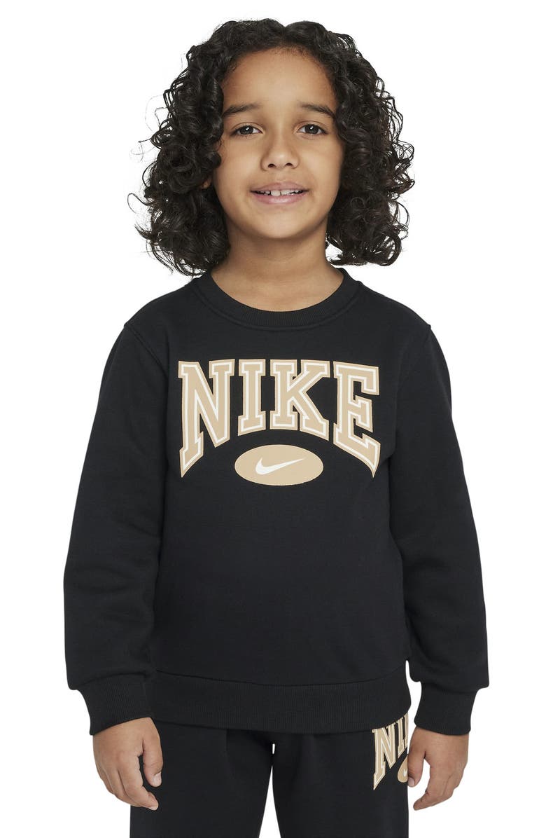 Nike Kids' Gameday Essentials Fleece Pullover & Joggers Set, Alternate, color, Black