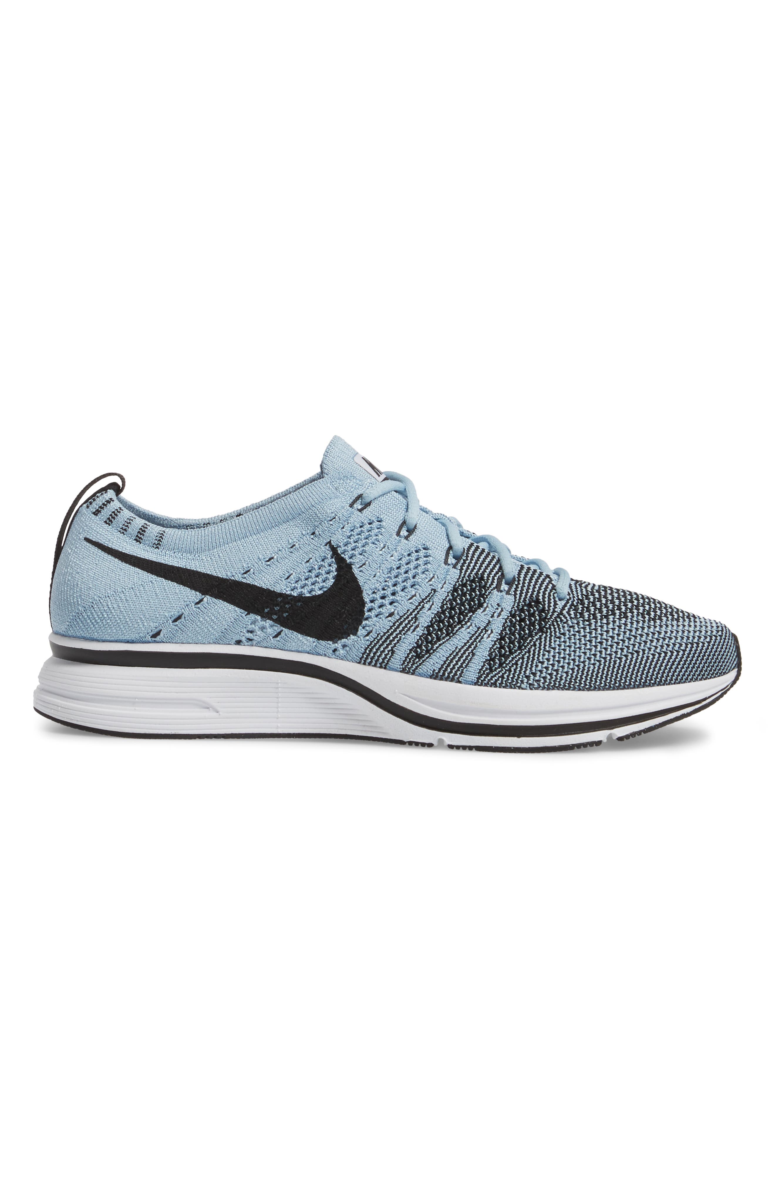 Flyknit Trainer Sneaker, Alternate, color, CIRRUS BLUE/BLACK/ WHITE