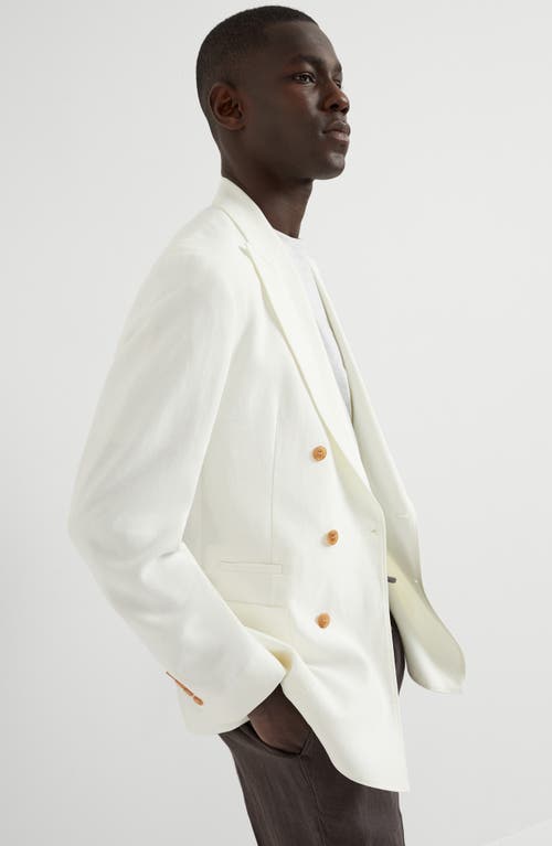 Brunello Cucinelli Uconstructed Blazer In Panama