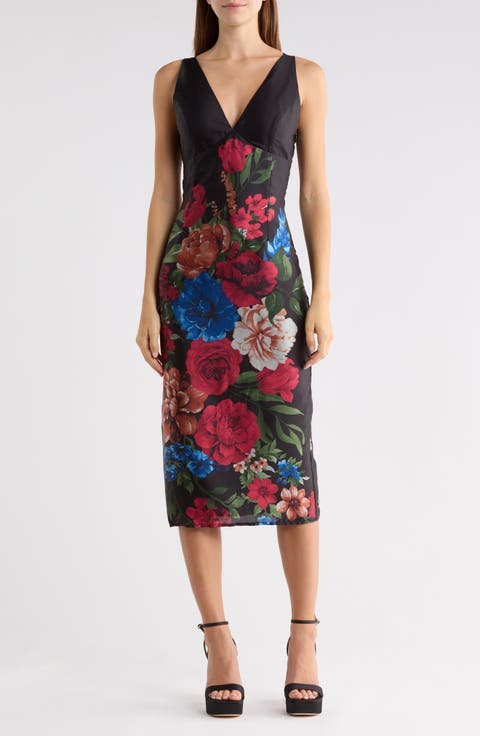 Sorelle Drape Midi Dress