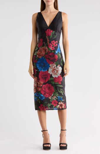 Sorelle Drape Midi Dress