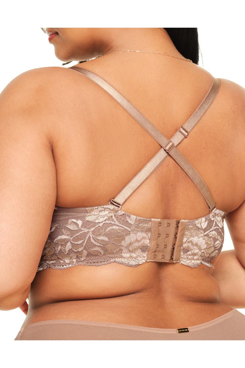 Lyza Push Up Balconette Bra, Alternate, color, Medium beige