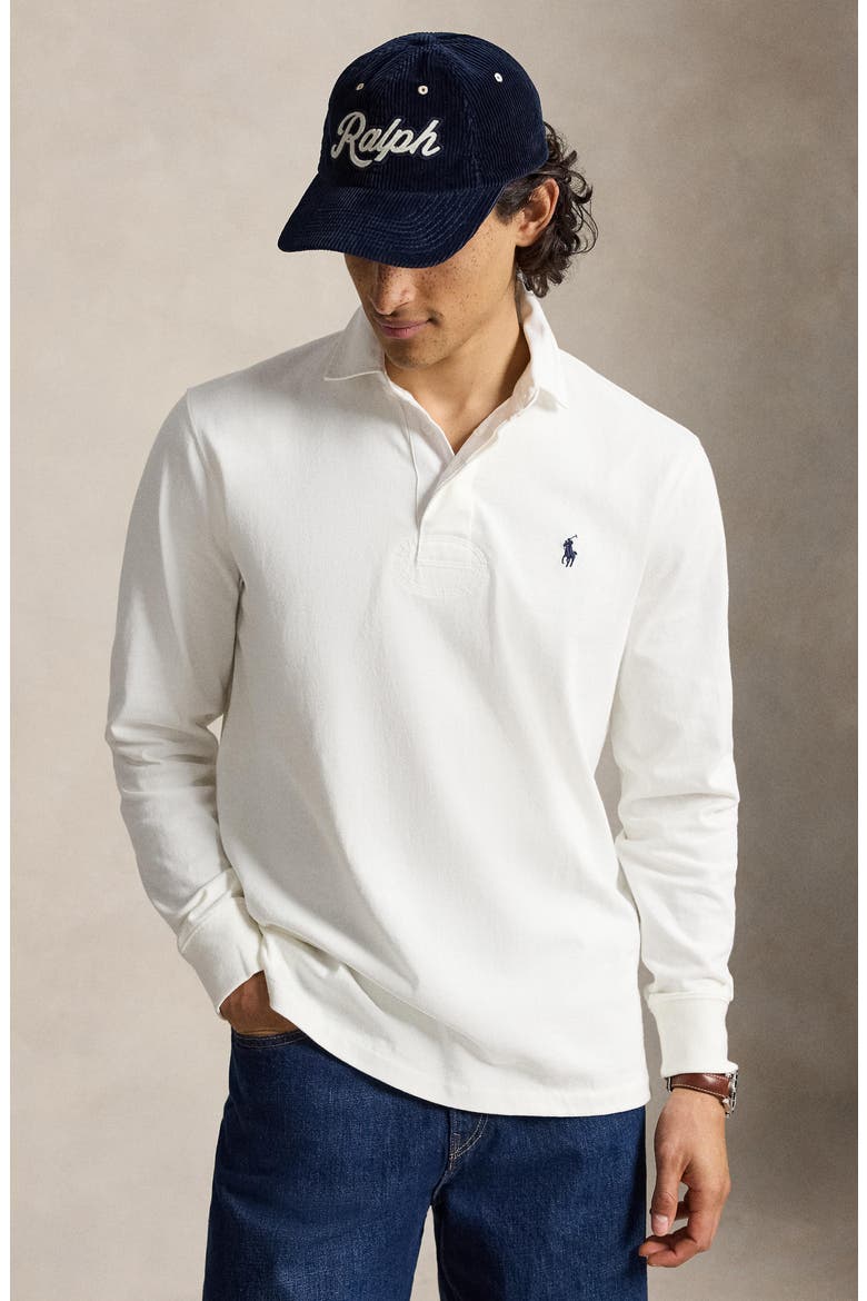 The Iconic Rugby Shirt, Alternate, color, CREAM