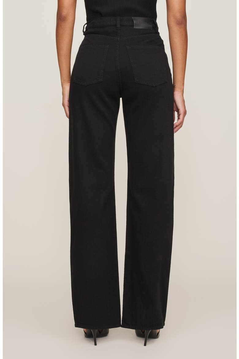 Karmine Refined Wide Leg Jeans, Alternate, color, BLACK