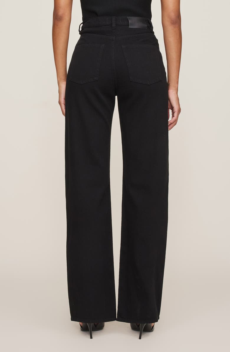 DL1961 Karmine Refined Wide Leg Jeans, Alternate, color, Black