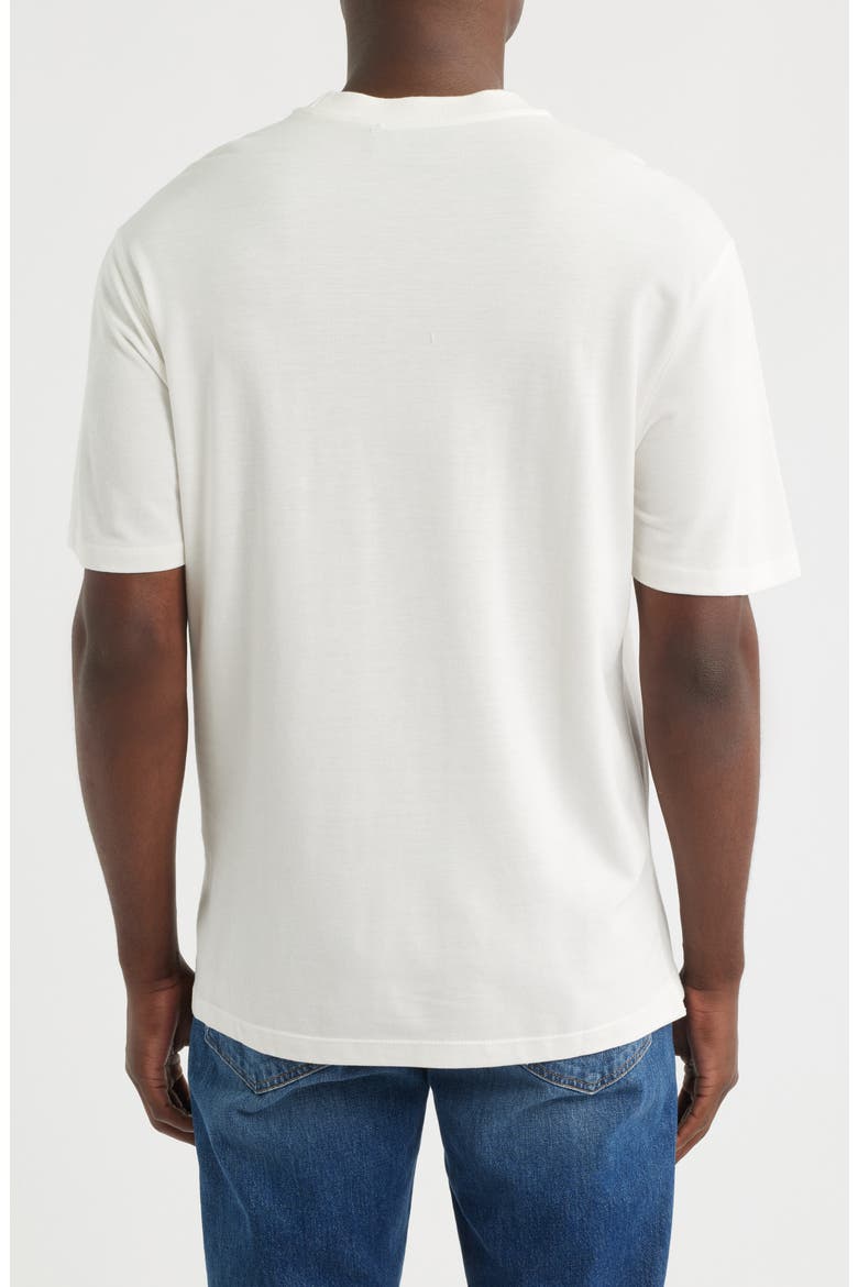 Cotton Blend Piqué T-Shirt, Alternate, color, ANTIQUE WHITE