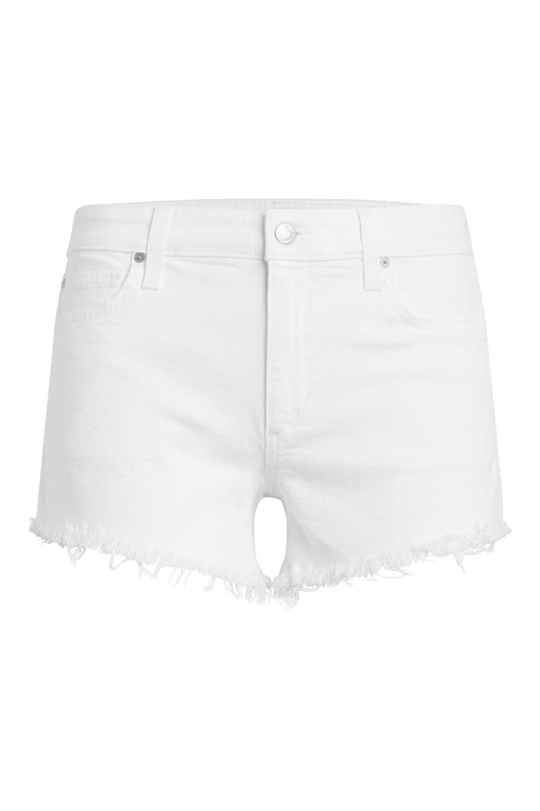 The Ozzie Fray Hem Cutoff Jean Shorts, Alternate, color, WHITE