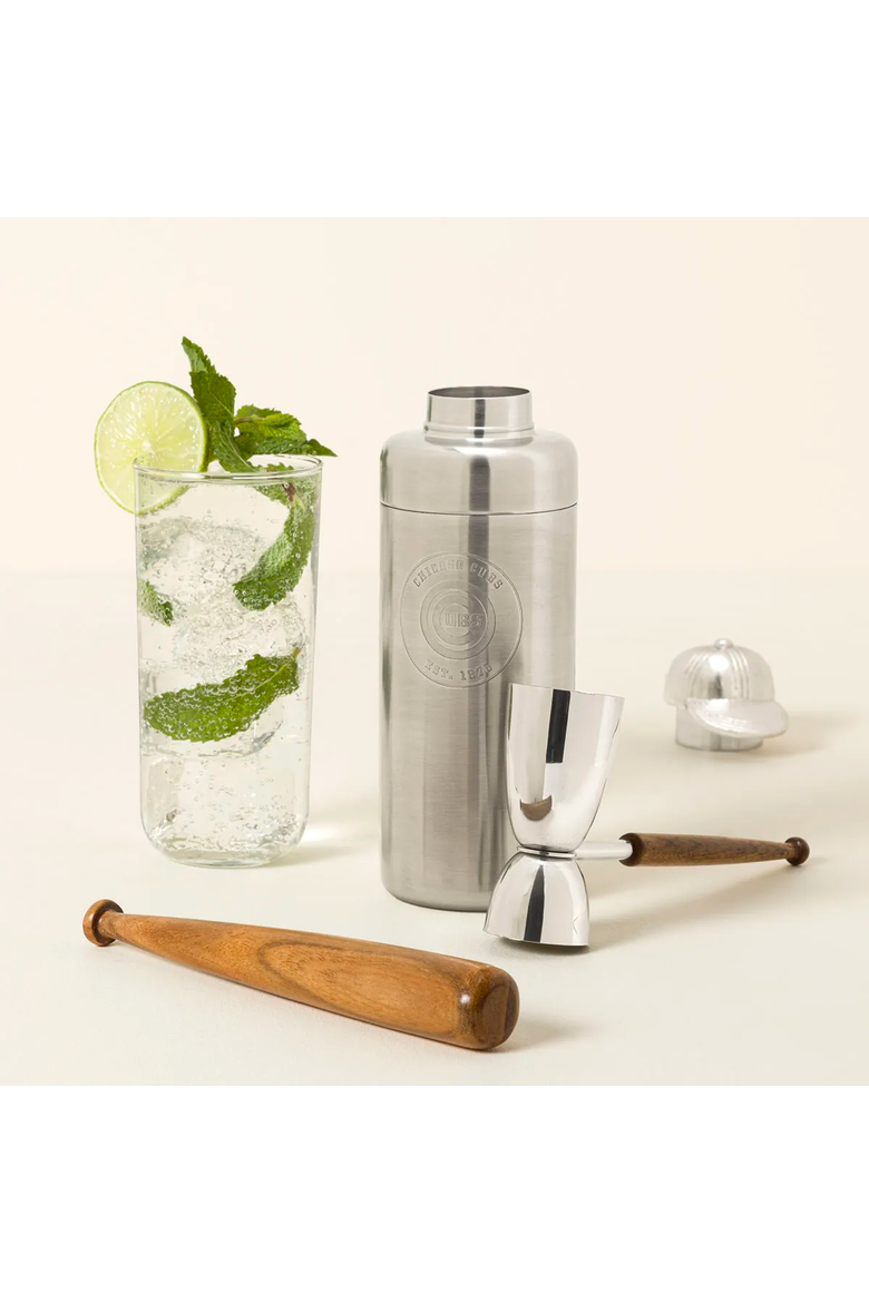 Batter Up MLB Cocktail Shaker & Bar Tool Set, Alternate, color, New York Yankees