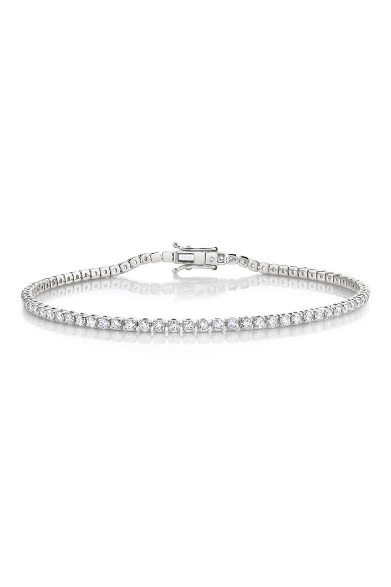 Diamond Tennis Bracelet, Main, color, WHITE GOLD/ DIAMOND