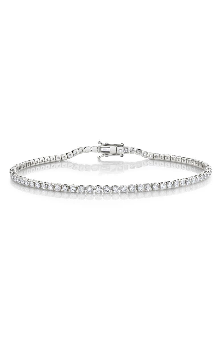 SHAY Diamond Tennis Bracelet, Main, color, White Gold/ Diamond