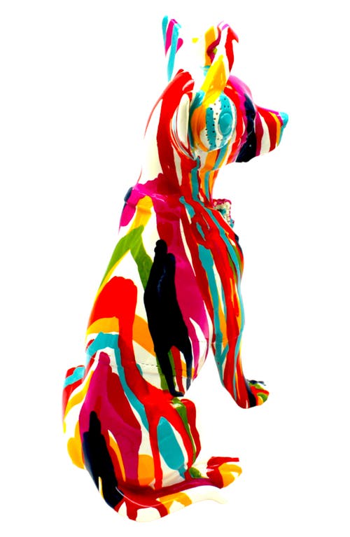 Interior Illusions Graffiti Headphone Chihuahua Statue In Multi