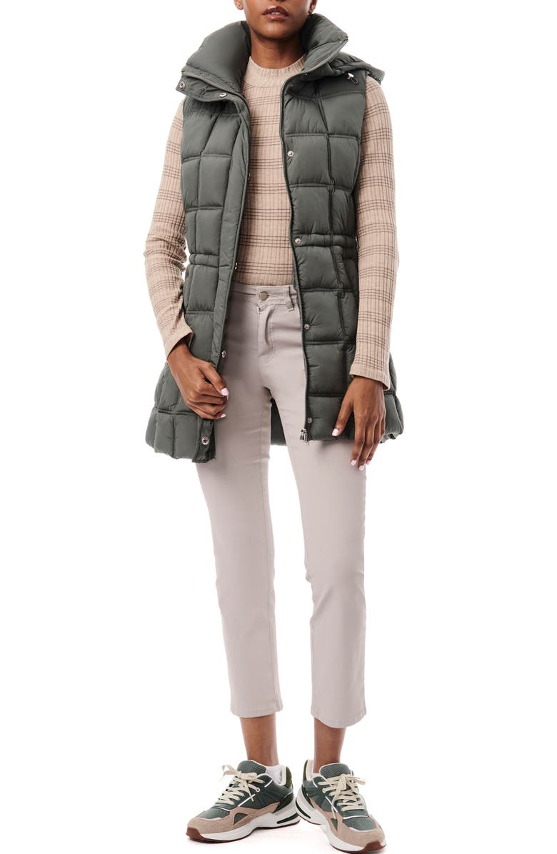 Bernardo Hooded Puffer Vest, Alternate, color, Metropolite