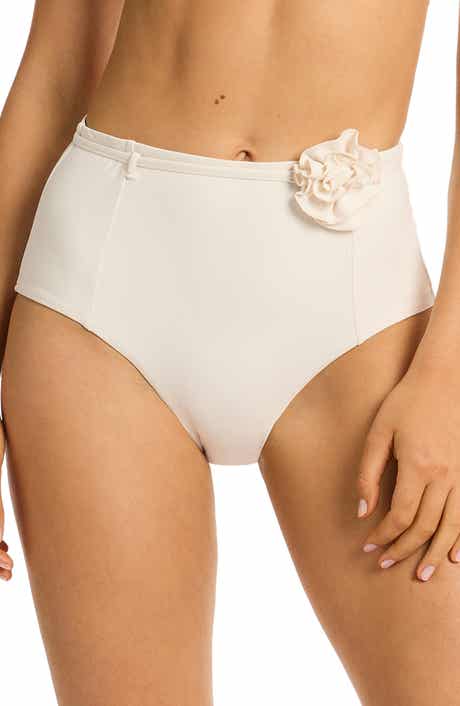 Sea Level Casa Del Mar Belted High Waist Bikini Bottoms