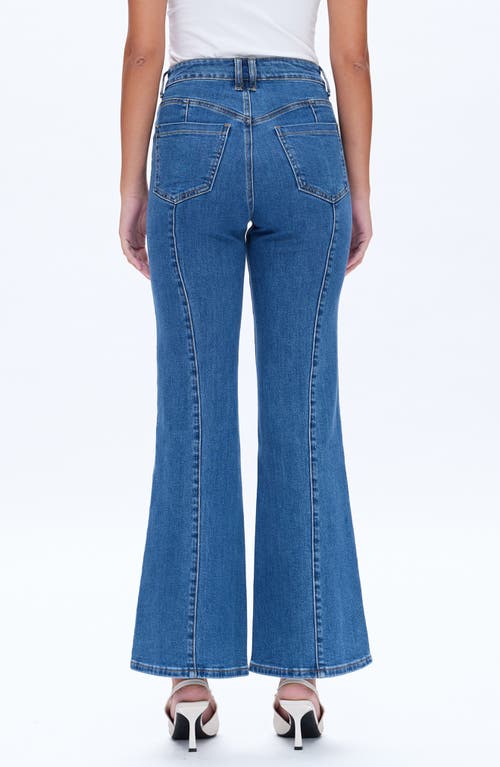 Bayeas Flap Pocket High Waist Relaxed Flare Jeans