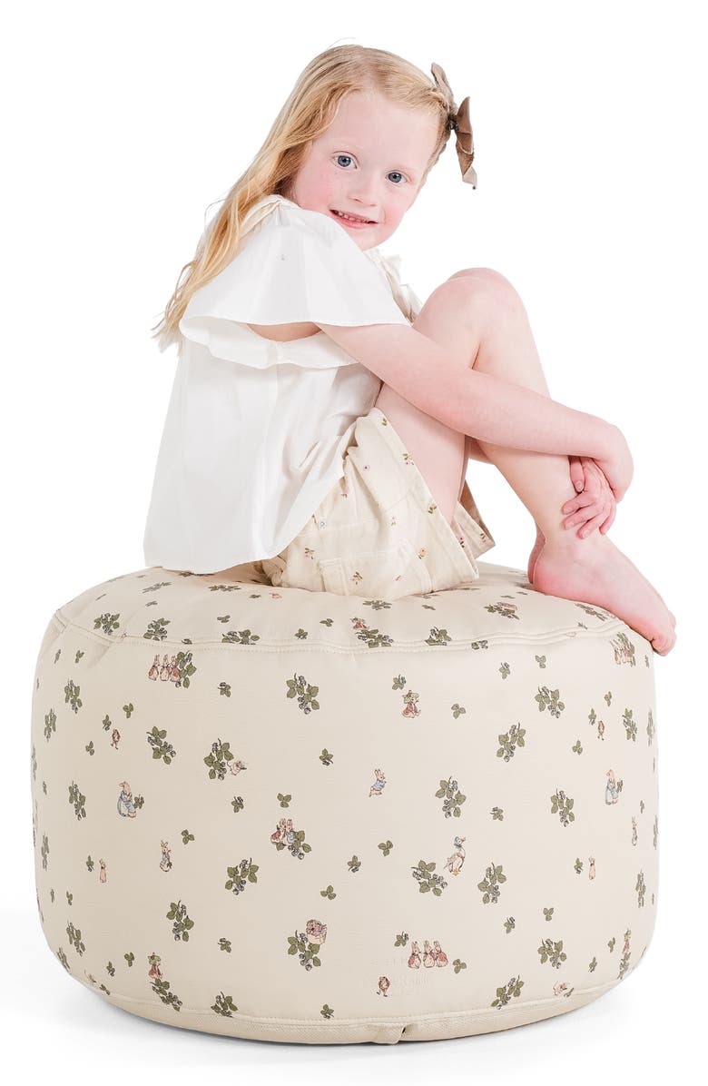 GATHRE x Beatrix Potter Circle Pouf, Main, color, Peter Rabbit