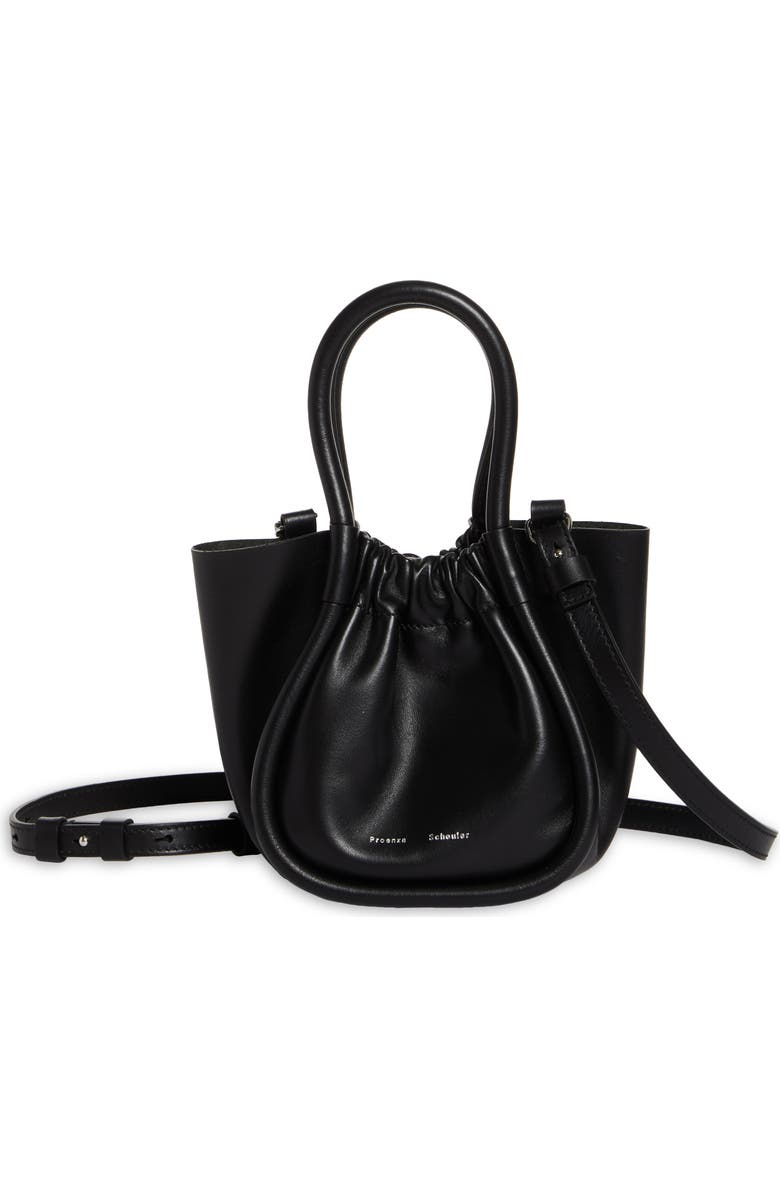 Proenza Schouler X-Small Ruched Leather Crossbody Tote, Main, color,