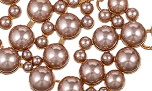 Eye Candy Los Angeles Diana Iridescent Collar Necklace In Taupe