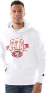 STARTER Men's Starter White San Francisco 49ers Vintage Pullover Hoodie