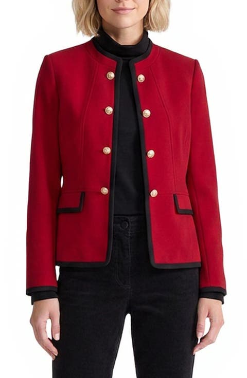 Military Open Front Jacket