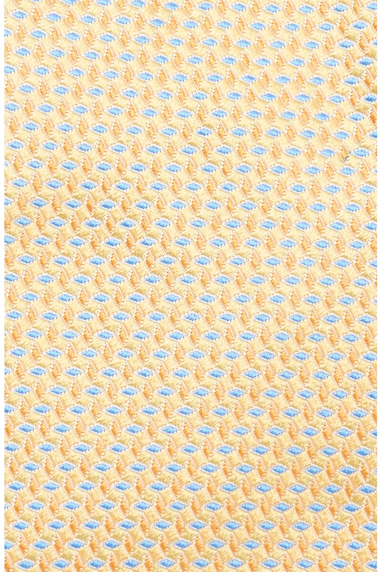 Geo Jacquard Silk Tie, Alternate, color, YELLOW
