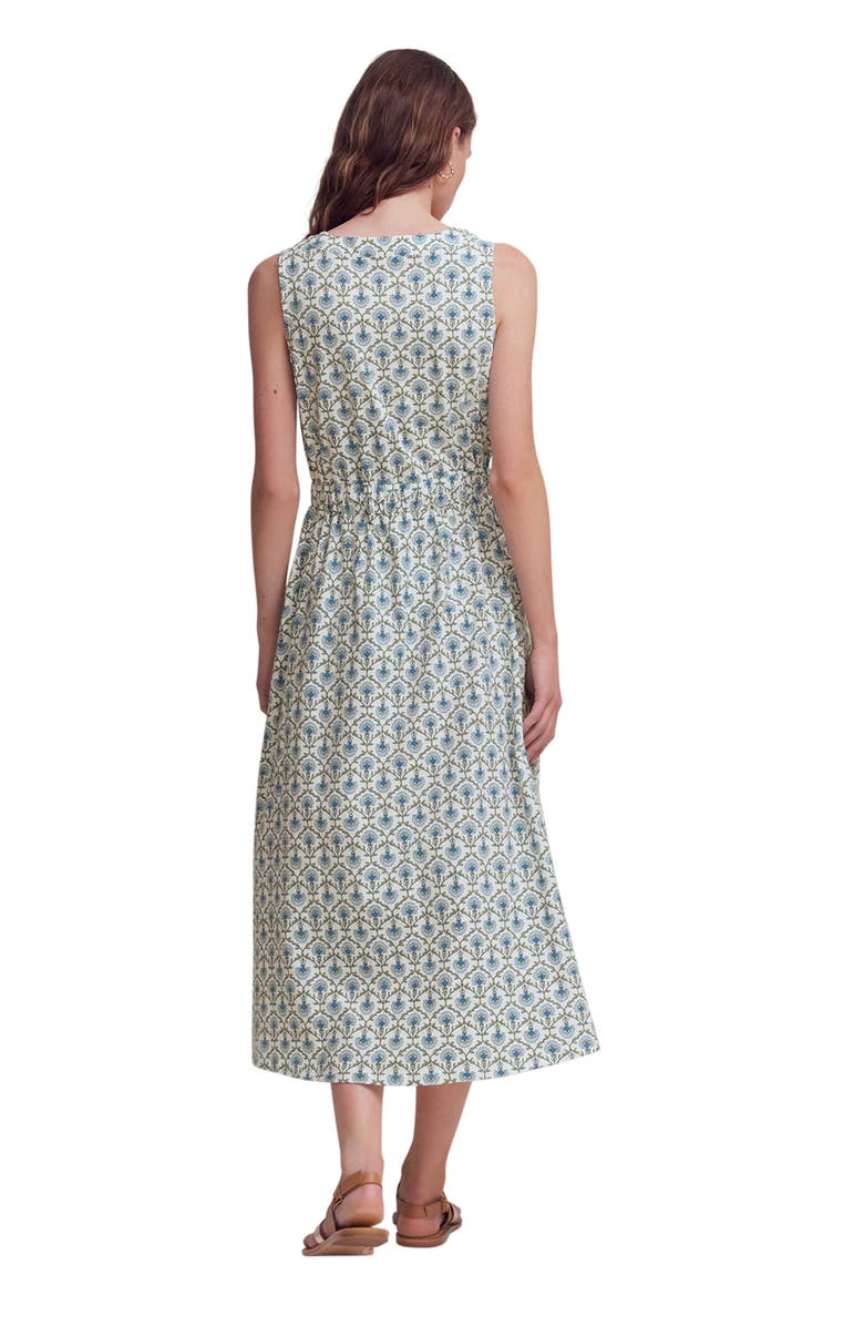 Boden Delphine Cotton Jersey Midi Dress, Alternate, color, Ivory, Flower Lattice