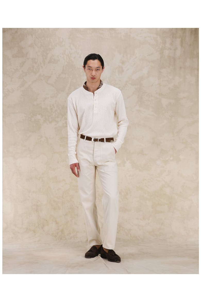 Newfatigue Japan Selvedge Ecrù Denim, Alternate, color, OFF WHITE