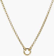 MEJURI Rolo Chain Charm Necklace