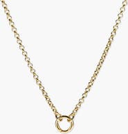 MEJURI Rolo Chain Charm Necklace