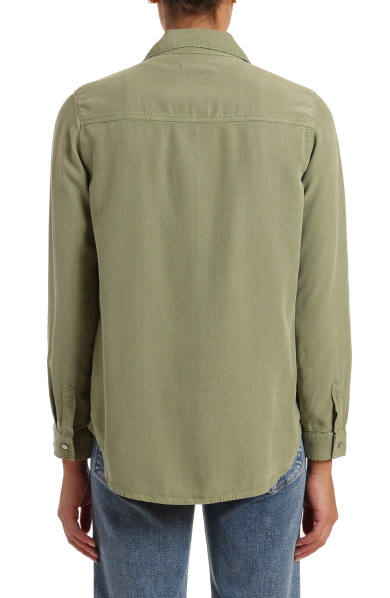 Mavi Jeans Shelby Button-Up Shirt, Alternate, color, Oil Green