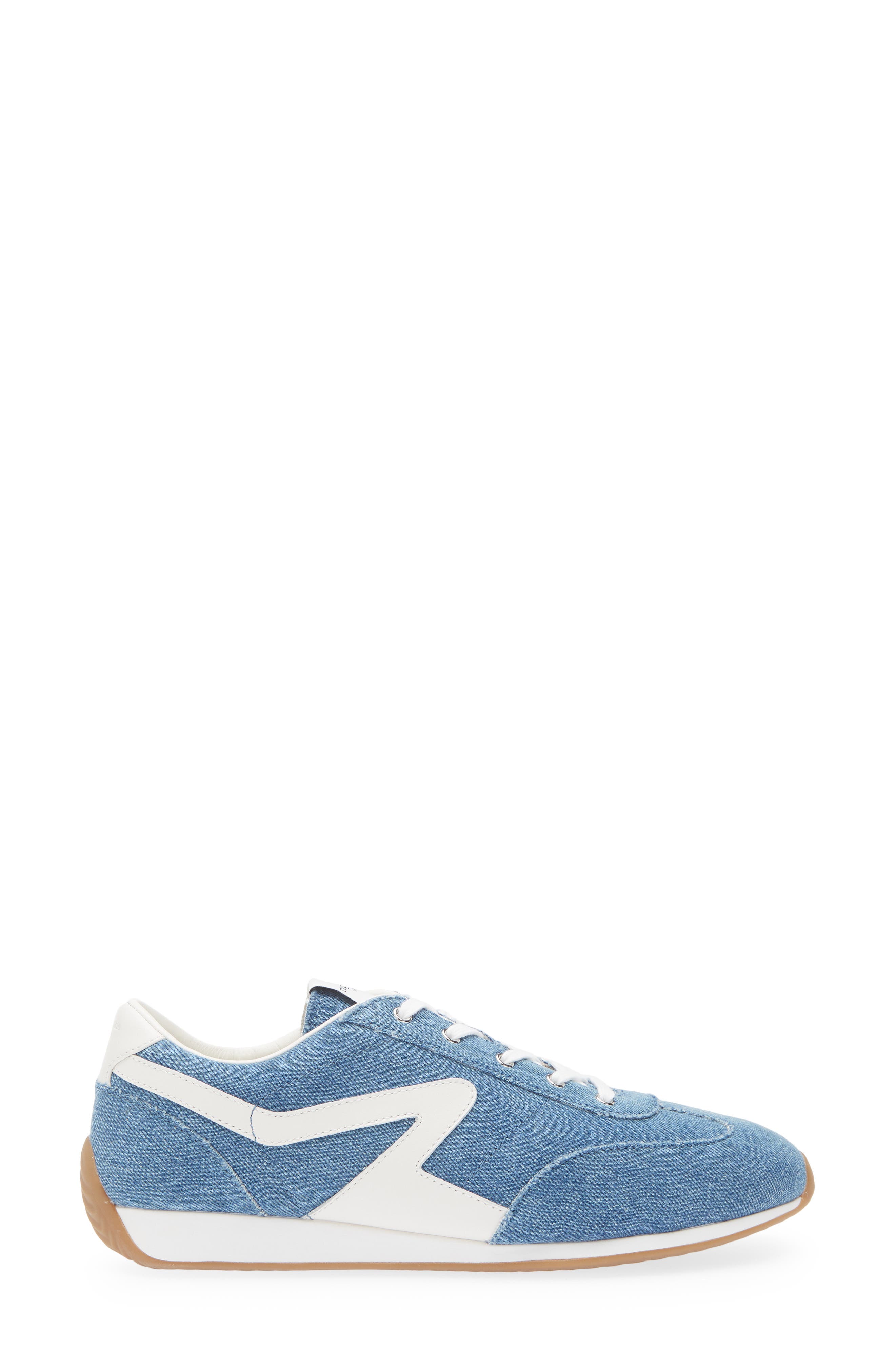 rag & bone Retro Runner Slim Sneaker, Alternate, color, Medium Wash Denim