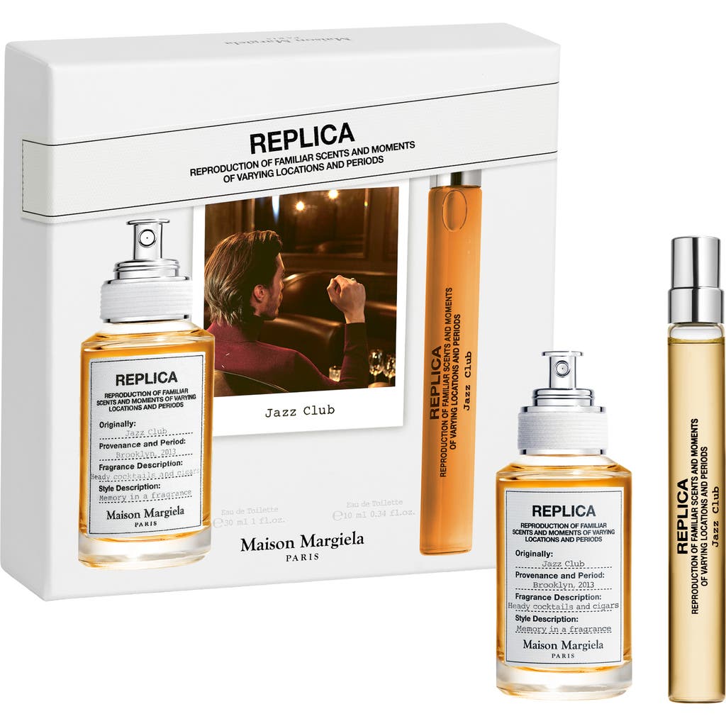Maison Margiela Replica Jazz Club Cologne 2-piece Travel Duo (limited Edition) $120 Value In Transparent