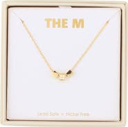 The M Jewelers Mini Cube Cubic Zirconia Pendant Necklace