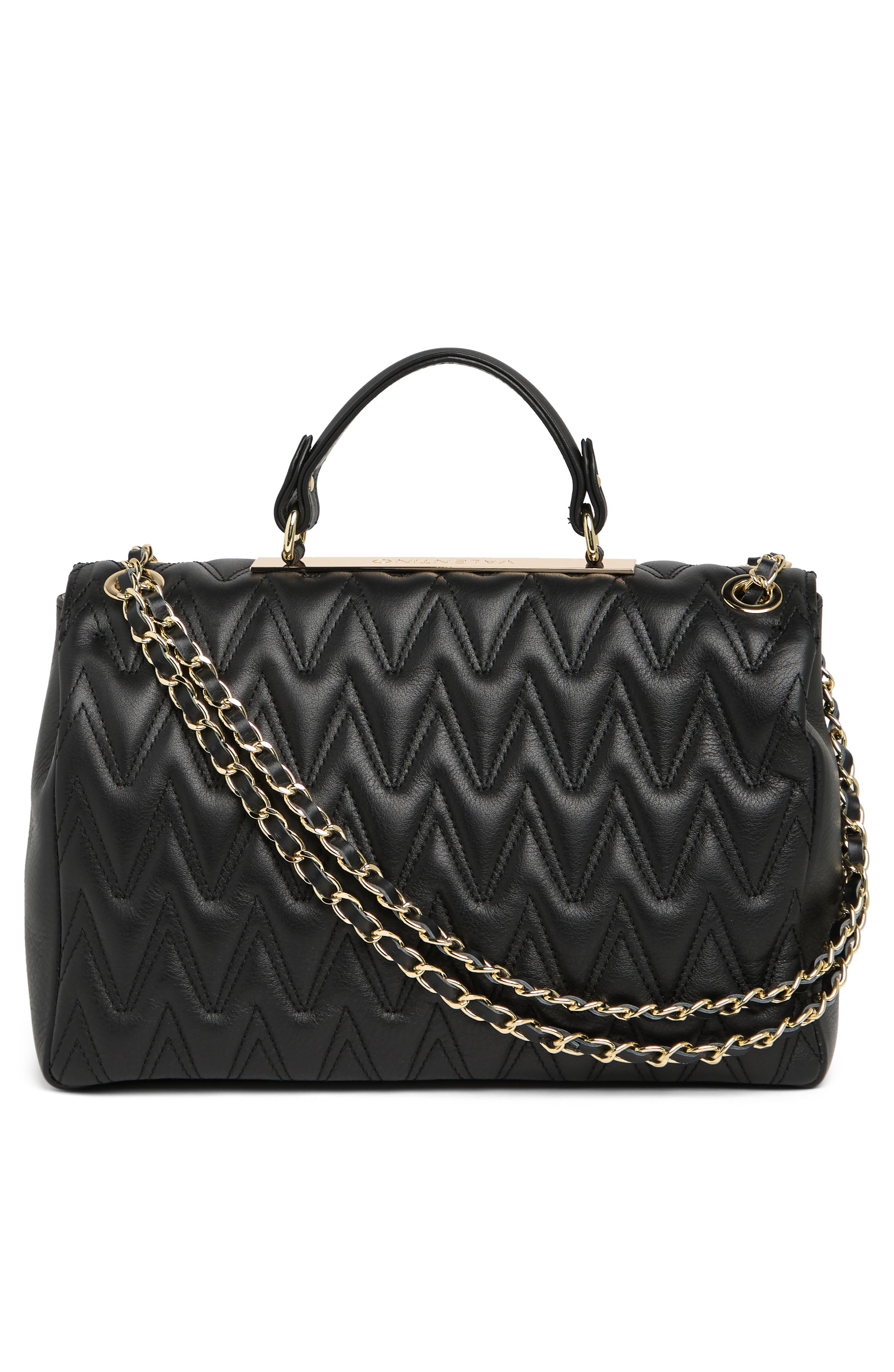 VALENTINO BY MARIO VALENTINO Posh Leather Shoulder Bag, Alternate, color, 