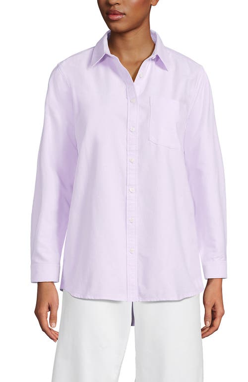 Lands' End Oxford Shirt In Purple