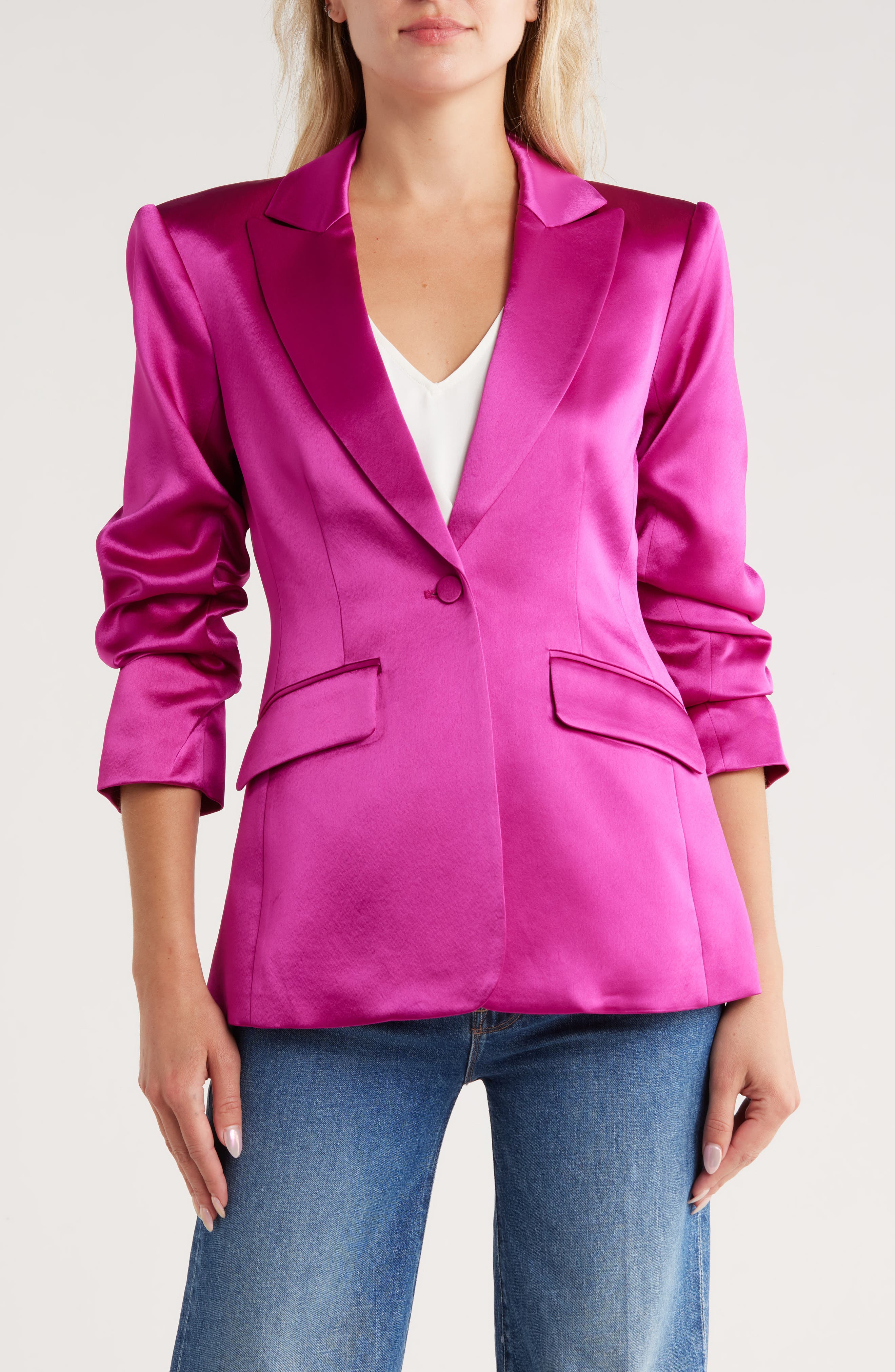 Cinq à Sept Cheyenne Satin Blazer