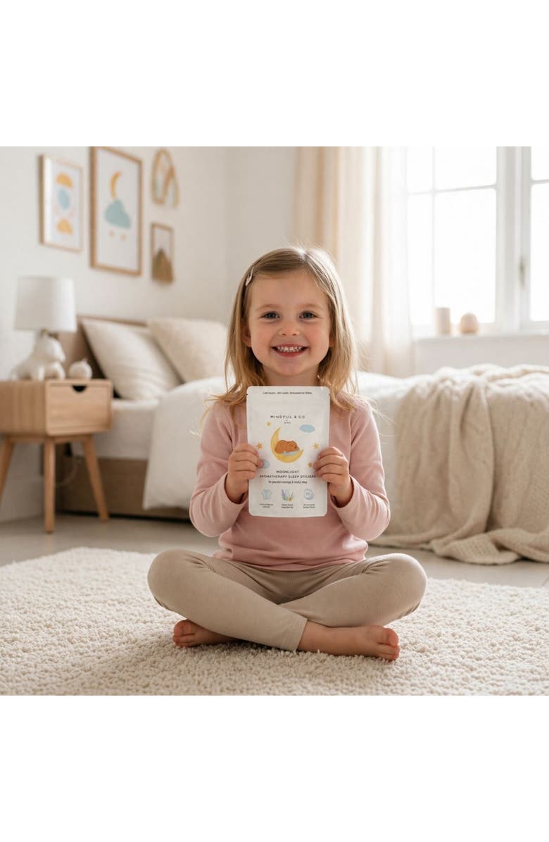 Mindful & Co Kids Moonlight Aromatherapy Sleep Stickers, Alternate, color, White