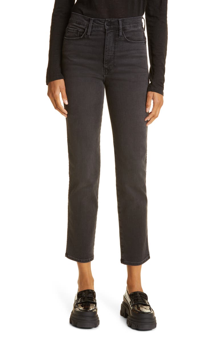 FRAME Le Sylvie High Waist Slender Straight Leg Jeans, Main, color, 