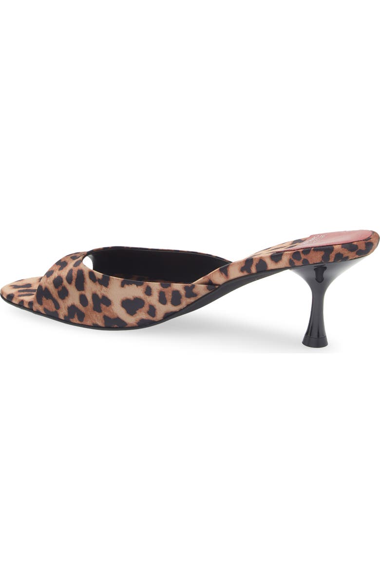 Jeffrey Campbell Spy-Kid Slide Sandal, Alternate, color, Beige Black Cheetah Satin