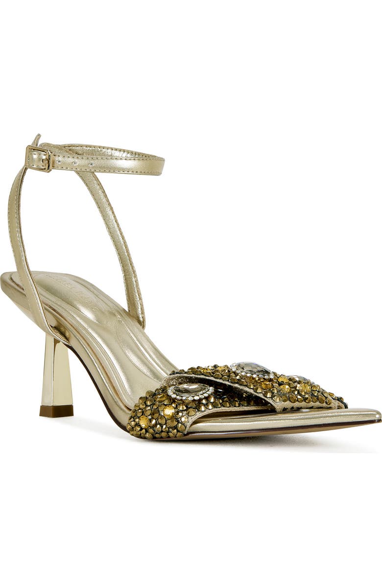 AZALEA WANG Mael Ankle Strap Sandal, Main, color, Gold