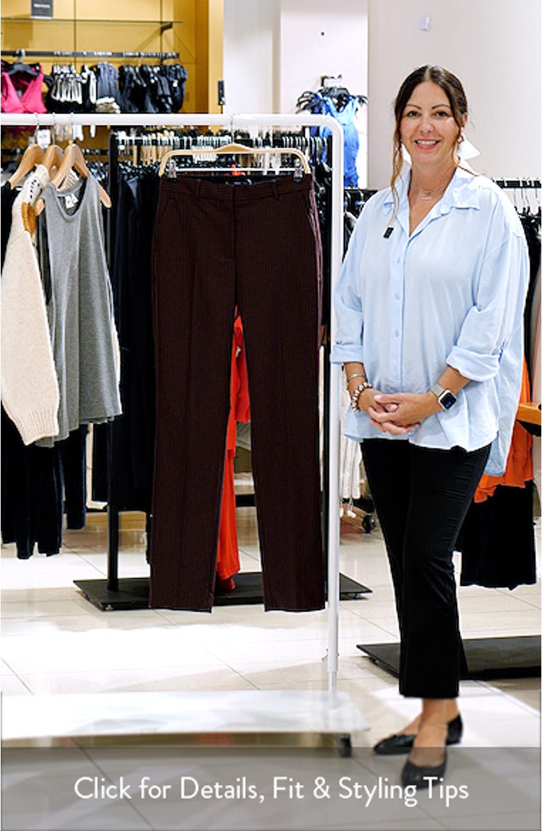 Pinstripe Pleat Front Pants, sales video thumbnail
