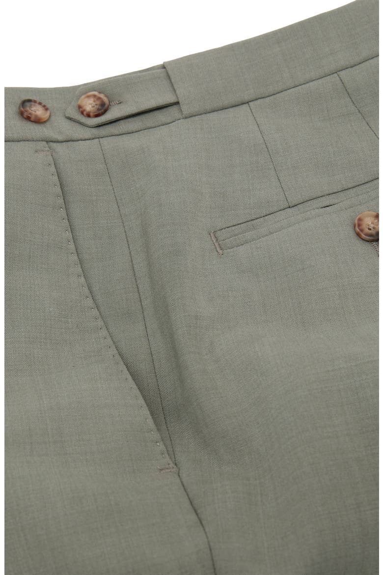 Grain Tailored Fit Wool Blend Suit Trousers, Alternate, color, SAGE GREEN