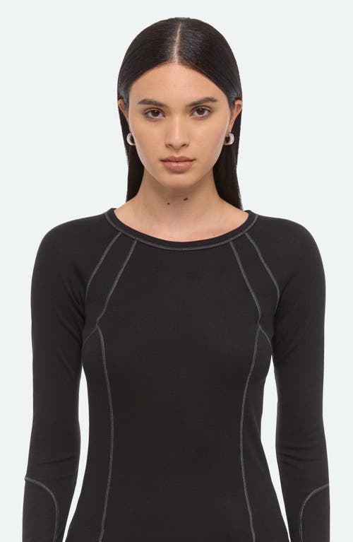 Helmut Lang Bmx Raglan Top In Black