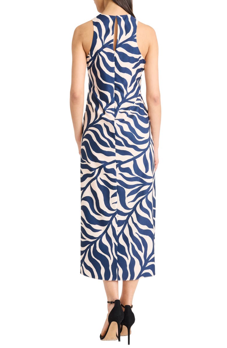 Donna Morgan Print Sleeveless Maxi Dress, Alternate, color, Cream/ Navy