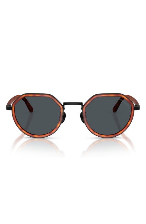 48mm Round Sunglasses