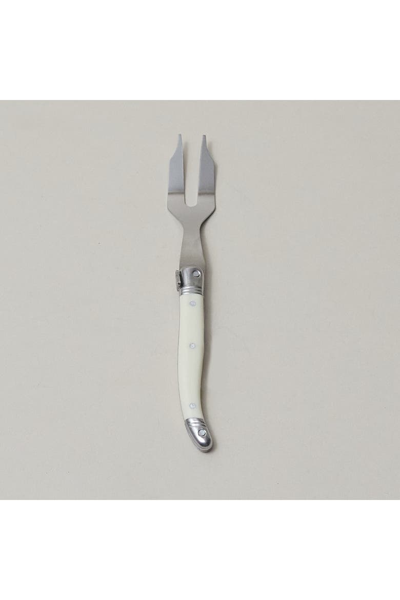 Set of 4 Laguiole Mini Cheese Fork, Alternate, color, Ivory
